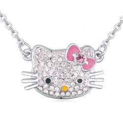 Monemel Swarovski Hello Kitty Necklace